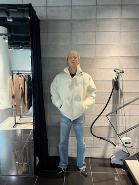 「WHITELAND（ホワイトランド）のアイテム（ブルゾン）」を使った、しゅんさん（メンズ・180cm）の冬コーディネート