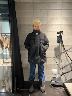 「DANKE SCHON（ダンケシェーン）のアイテム（マウンテンパーカー）」を使った、しゅんさん（メンズ・180cm）の冬コーディネート