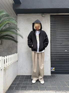 「アイテム（パーカー）」を使った、しゅんさん（メンズ・180cm）の夏コーディネート