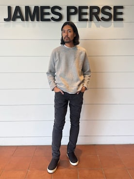 「アイテム（スウェット）」を使った、Kikuchi_TOMORROWLANDさん（メンズ・185cm）の秋コーディネート