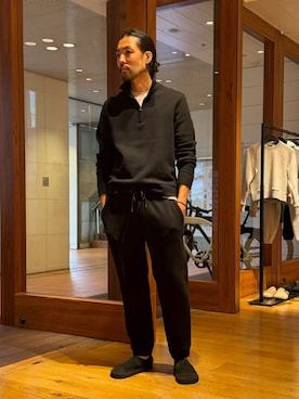 「アイテム（スウェット）」を使った、Kikuchi_TOMORROWLANDさん（メンズ・185cm）の秋コーディネート