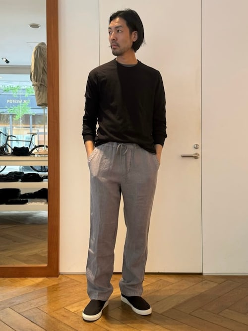リネン リラックスパンツ MKOH1406（その他パンツ）｜JAMES