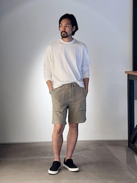 「JAMES PERSE（ジェームスパース）のアイテム」を使った、Kikuchi_TOMORROWLANDさん（メンズ・185cm）の春コーディネート