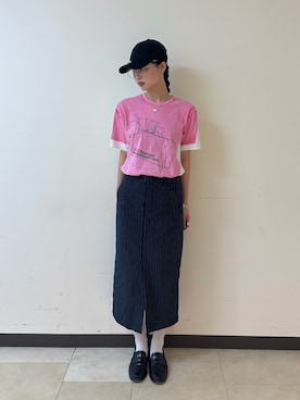 「大人カジュアルコーデ」｜「アイテム（キャップ）」を使った、sioさん（レディース・167cm）の夏コーディネート