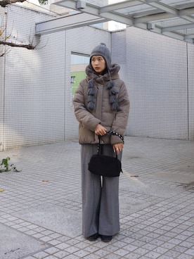 「arth（アース）のアイテム」を使った、sioさん（レディース・167cm）の冬コーディネート