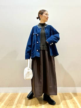 「ITEMS URBANRESEARCH（アイテムズ アーバンリサーチ）のアイテム」を使った、りんねさん（レディース・157cm）の秋コーディネート
