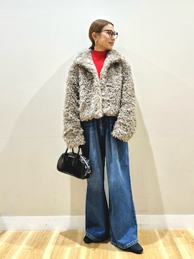 「アイテム（パンプス）」を使った、りんねさん（レディース・157cm）の秋コーディネート