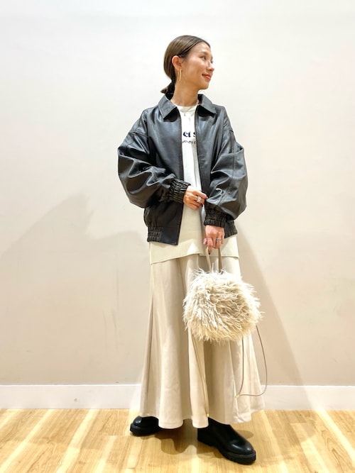 ITEMS URBANRESEARCH ブルゾン アウター ヴィンテージレザー