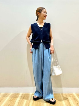「初夏のお出かけコーデ」｜rinneさん（レディース・157cm）の夏コーディネート