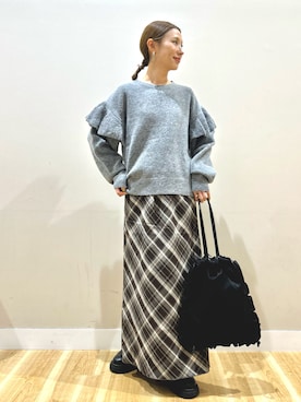 「RODE SKO（ロデスコ）のアイテム」を使った、りんねさん（レディース・157cm）の秋コーディネート