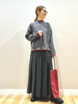 「ITEMS URBANRESEARCH（アイテムズ アーバンリサーチ）のアイテム」を使った、りんねさん（レディース・157cm）の秋コーディネート