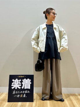 「SMELLY（スメリー）のアイテム」を使った、りんねさん（レディース・157cm）の春コーディネート