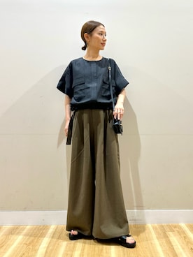 「URBAN RESEARCH Sonny Label（アーバンリサーチサニーレーベル）のアイテム（バッグ）」を使った、りんねさん（レディース・157cm）の夏コーディネート