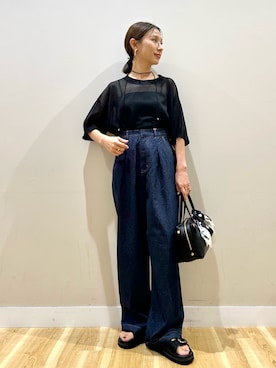 「サンダル×秋アイテム」｜rinneさん（レディース・157cm）の夏コーディネート