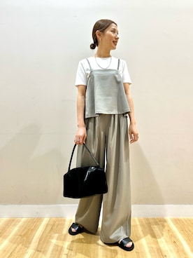 「帰省コーデ」｜りんねさん（レディース・157cm）の春コーディネート
