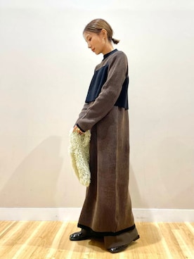 「運動会コーデ」｜「アイテム（バレエシューズ）」を使った、りんねさん（レディース・157cm）の秋コーディネート