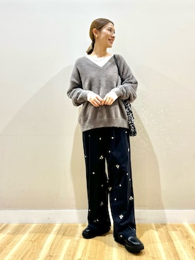 「ITEMS URBANRESEARCH（アイテムズ アーバンリサーチ）のアイテム」を使った、りんねさん（レディース・157cm）の秋コーディネート