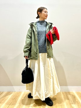 りんねさん（レディース・157cm）の冬コーディネート