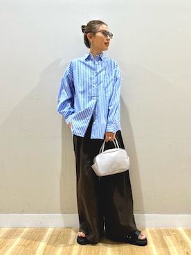 「ITEMS URBANRESEARCH（アイテムズ アーバンリサーチ）のアイテム」を使った、りんねさん（レディース・157cm）の春コーディネート