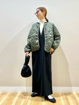 「冬の注目アウター」｜りんねさん（レディース・157cm）の秋コーディネート