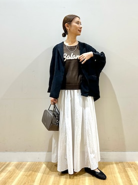 「ITEMS URBANRESEARCH（アイテムズ アーバンリサーチ）のアイテム」を使った、りんねさん（レディース・157cm）の春コーディネート