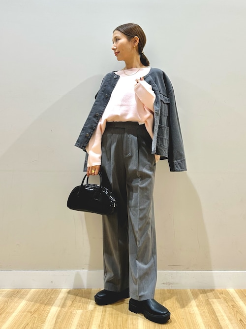 セール】デニムノーカラージャケット（デニムジャケット）｜ITEMS