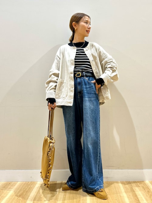 THIRD MAGAZINE✨コーデュロイジャケット ノーカラー ジャケット セール】『イージーケア』コーデュロイノーカラージャケット