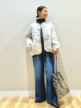 「ITEMS URBANRESEARCH（アイテムズ アーバンリサーチ）のアイテム」を使った、りんねさん（レディース・157cm）の冬コーディネート