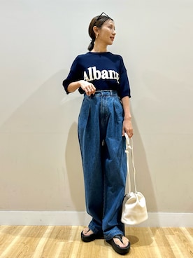 「サンダル×秋アイテム」｜rinneさん（レディース・157cm）の夏コーディネート