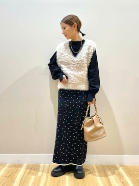 りんねさん（レディース・157cm）の冬コーディネート