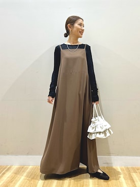 「ITEMS URBANRESEARCH（アイテムズ アーバンリサーチ）のアイテム」を使った、りんねさん（レディース・157cm）の春コーディネート