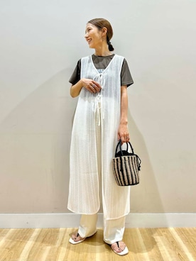 「初夏のお出かけコーデ」｜rinneさん（レディース・157cm）の夏コーディネート