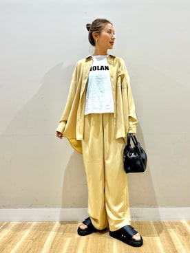 「ITEMS URBANRESEARCH（アイテムズ アーバンリサーチ）のアイテム」を使った、りんねさん（レディース・157cm）の春コーディネート