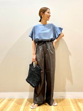 「初夏のお出かけコーデ」｜rinneさん（レディース・157cm）の夏コーディネート