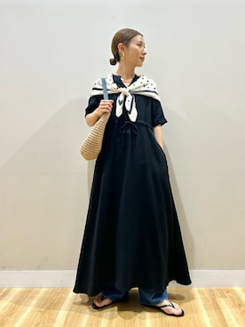 「KBF（ケイビーエフ）のアイテム」を使った、りんねさん（レディース・157cm）の春コーディネート