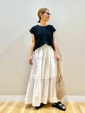 「newarrival」｜rinneさん（レディース・157cm）の夏コーディネート