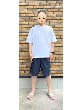 「アイテム（ビーチサンダル）」を使った、悟さん（メンズ・176cm）の夏コーディネート