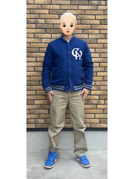 「UNDEFEATED (アンディフィーテッド)のアイテム」を使った、悟さん(メンズ・176cm)の冬コーディネート