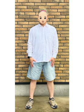 「Supreme （シュプリーム）のアイテム（キャップ、イエロー系）」を使った、悟さん（メンズ・176cm）の秋コーディネート