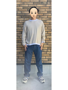 「アイテム（ニット/セーター）」を使った、悟さん（メンズ・176cm）の秋コーディネート