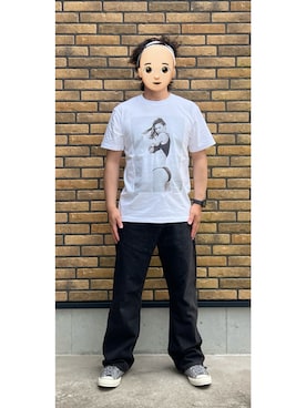 「GAP（ギャップ）のアイテム」を使った、悟さん（メンズ・176cm）の夏コーディネート