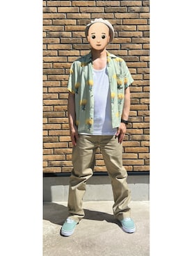 「Dickies（ディッキーズ）のアイテム」を使った、悟さん（メンズ・176cm）の夏コーディネート