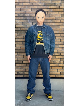 「CHALLENGER（チャレンジャー）のアイテム」を使った、悟さん（メンズ・176cm）の冬コーディネート