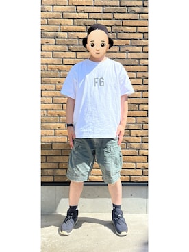 「KANGOL（カンゴール）のアイテム」を使った、悟さん（メンズ・176cm）の夏コーディネート
