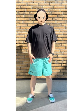 「KANGOL（カンゴール）のKANGOL BERMUDA CASUAL（ハット）」を使った、悟さん（メンズ・176cm）の夏コーディネート