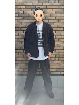 「アイテム（スーツセット）」を使った、悟さん（メンズ・176cm）の秋コーディネート