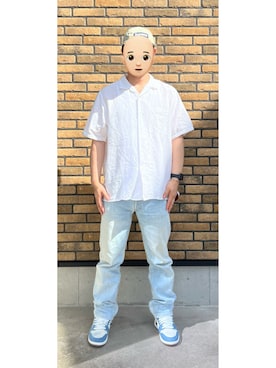 「アイテム（シャツ/ブラウス）」を使った、悟さん（メンズ・176cm）の夏コーディネート