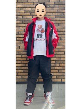 「STARTER（スターター）のアイテム（ジャケット/アウター）」を使った、悟さん（メンズ・175cm）の冬コーディネート