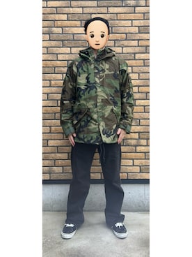 「アイテム（ヘアバンド）」を使った、悟さん（メンズ・176cm）の秋コーディネート