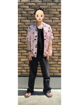 「PRO CLUB （プロクラブ）のアイテム（タンクトップ）」を使った、悟さん（メンズ・176cm）の夏コーディネート